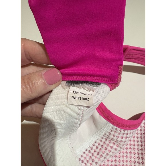 New‎ Balance Medium Impact Sports Bra Style # WBT3108Z Alpha Pink - Picture 6 of 6